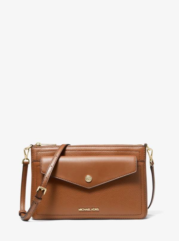Damske Spojková Taška Michael Kors Maisie Medium Pebbled Leather 3-in-1 Hnede - Kabelky Michael Kors Vypredaj | ZUPMC-4603
